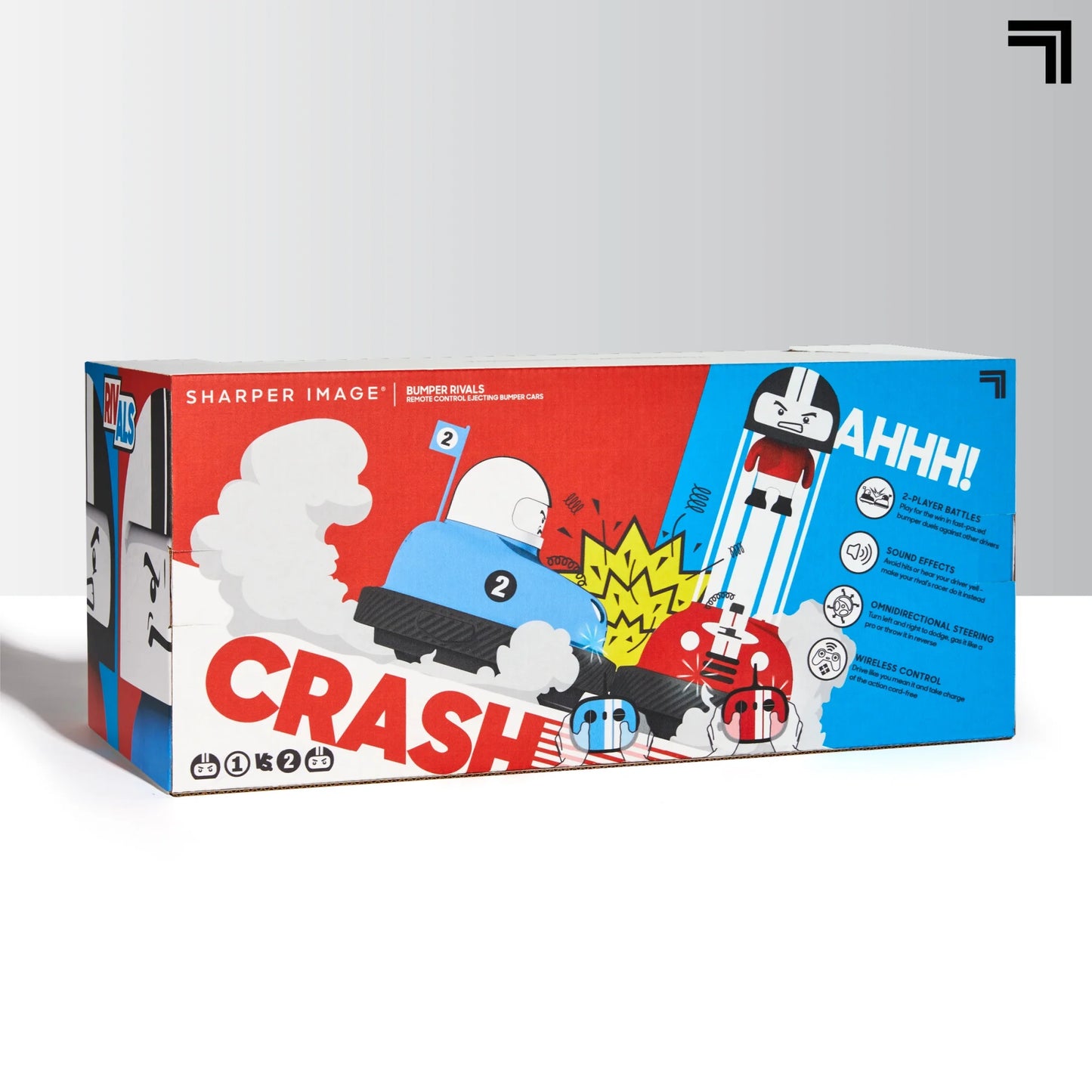 ® Toy RC Remote Control Ejecting Bumper Rivals with Includes Wireless Remote Control and Sound Effects, 6-Pieces, Red and Blue, Age 8+