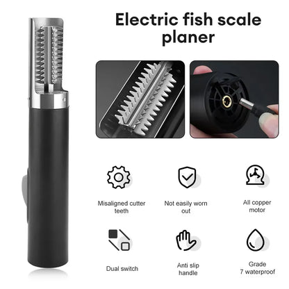 Electric Fish Scaler Remover - Rechargeable Seafood Cleaner & Scraper for Effortless Kitchen