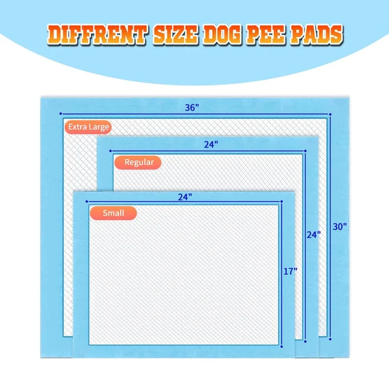 150 Count Small ( S 17" X 24") Super Absorbent Dog and Puppy Training Pads, Pet Diaper Pee Pads for Small-Sized Dogs like Bulldog, Chow Chow, Border, Collie, Husky and so On