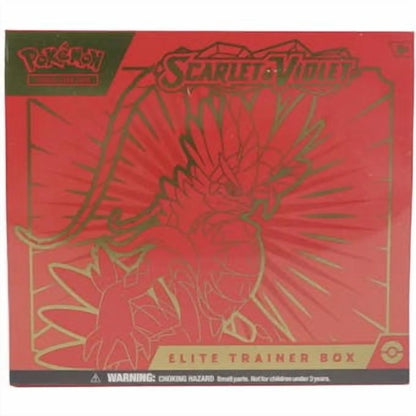 Pokemon Trading Card Game: Scarlet & Violet Elite Trainer Box - Easy to Play (Red or Purple)