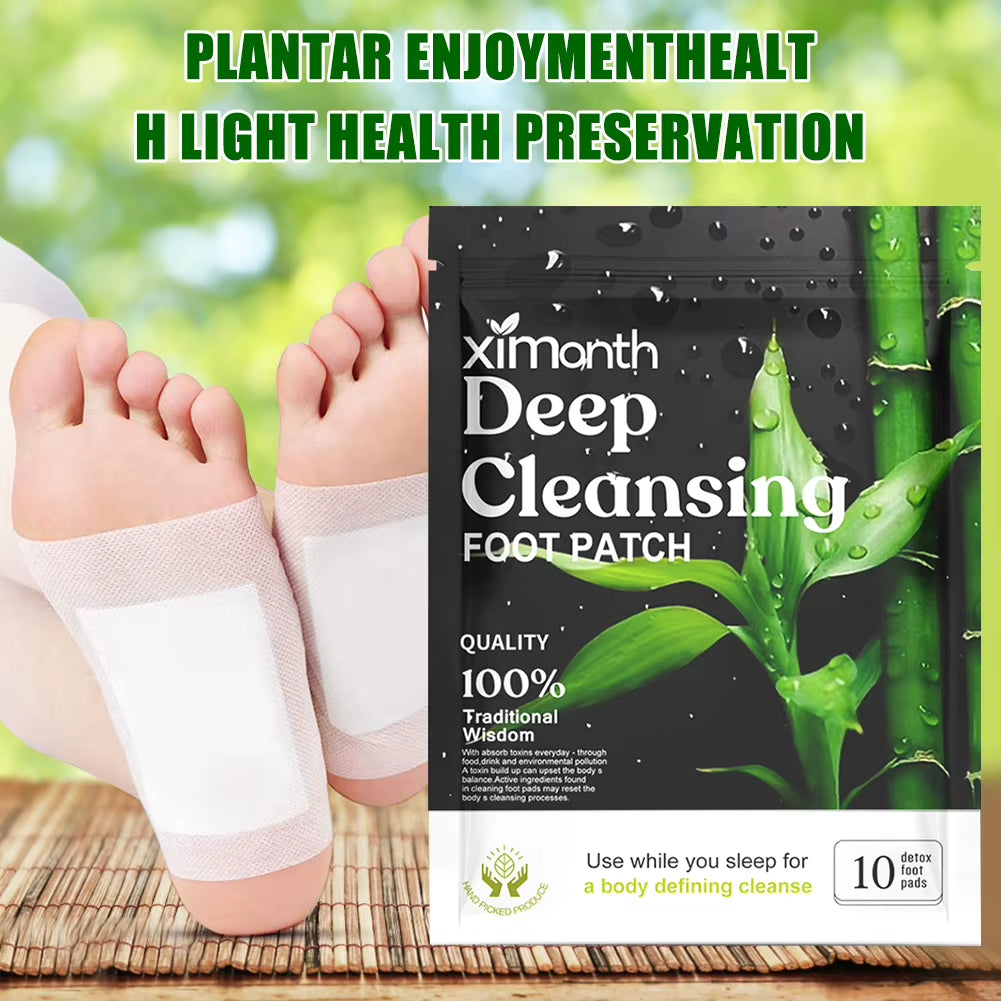 DetoxiPatch™ Natural Foot Patches – Stress Relief & Deep Sleep Herbal Detox for Relaxed Feet Care