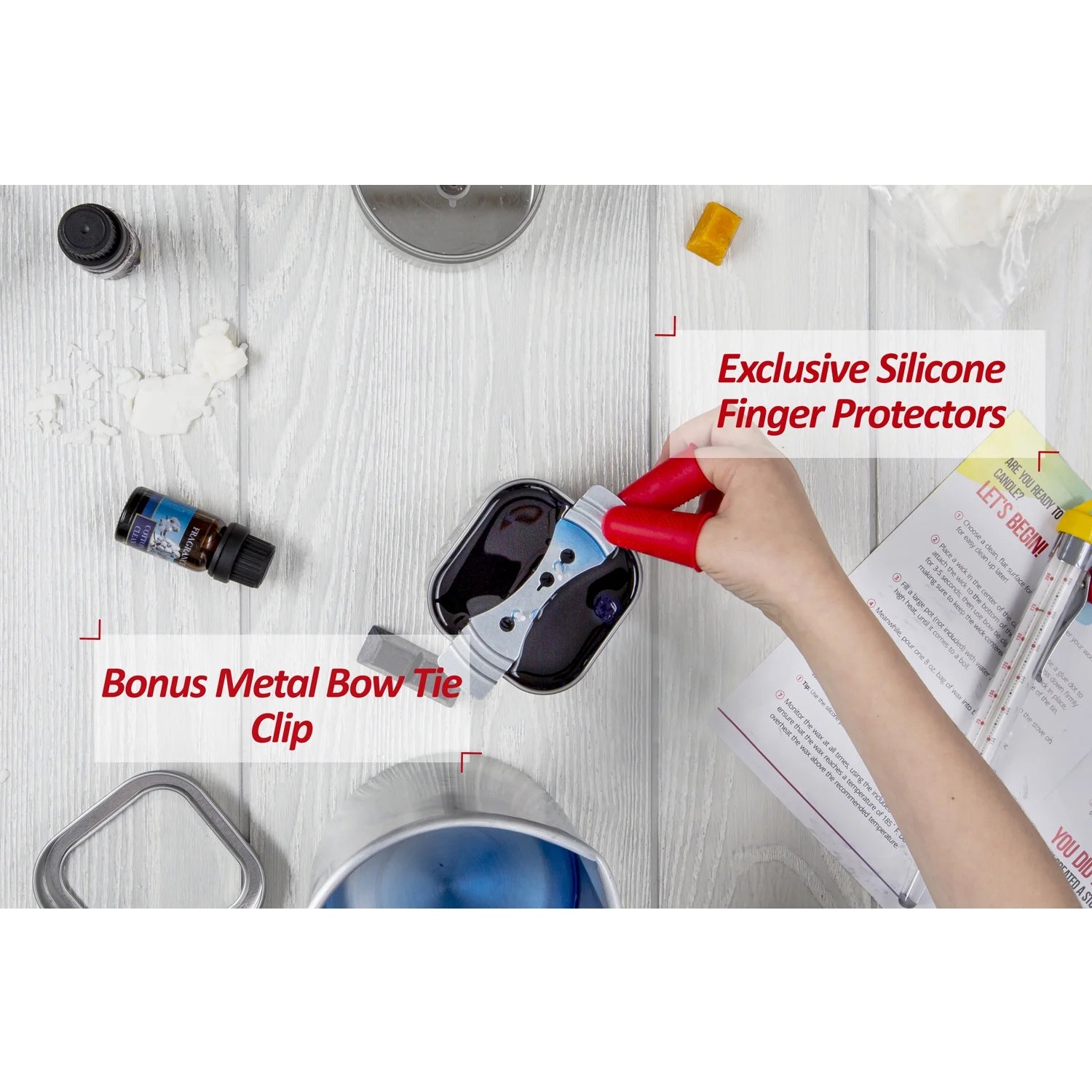 Complete Soy Wax Candle Making Kit for Adults and Kids with 2LB Candle Wax for Candle Making Supplies