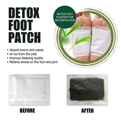 DetoxiPatch™ Natural Foot Patches – Stress Relief & Deep Sleep Herbal Detox for Relaxed Feet Care
