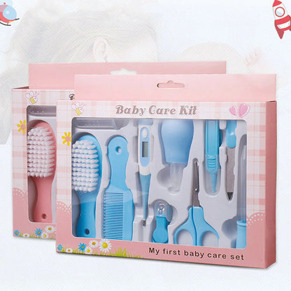 10Pcs Portable Newborn Baby Tool Kits Baby Health Care Set Kids Grooming Kit