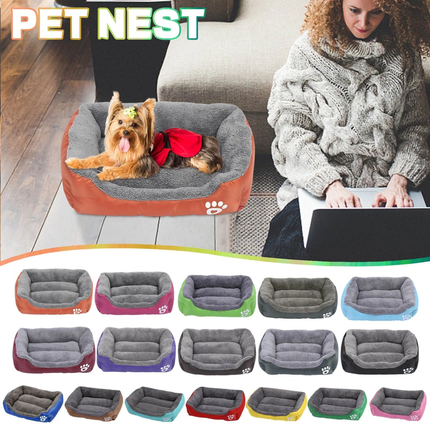 Dog Beds Small Sized Dog Pet Winter Warm Pet Bed Pet Supplies and Dog Sleeping Bed