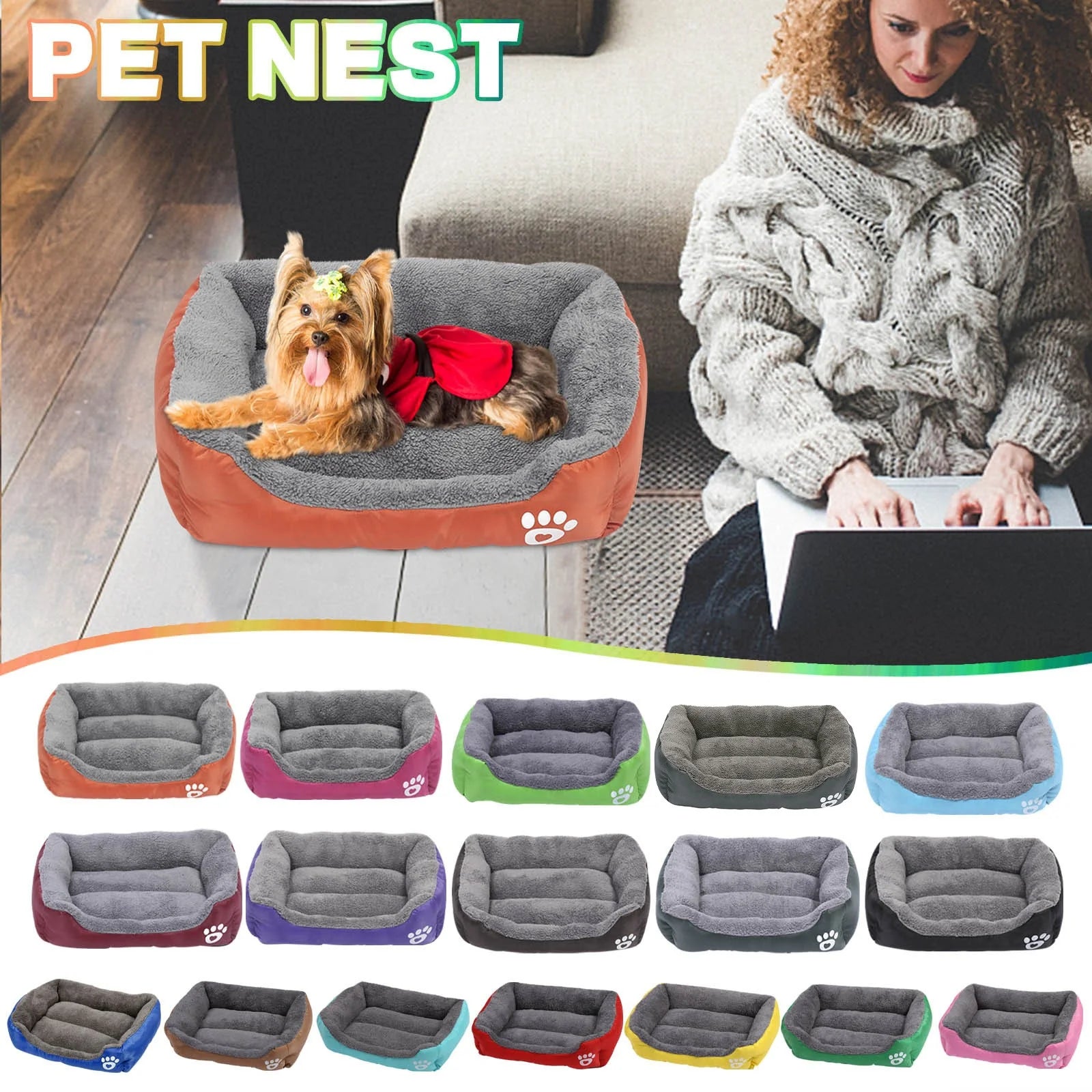 Dog Beds Small Sized Dog Pet Winter Warm Pet Bed Pet Supplies and Dog Sleeping Bed