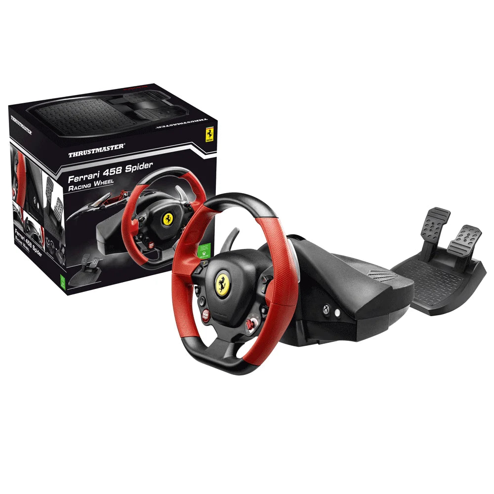 Ferrari 458 Spider Racing Wheel, Red & Black