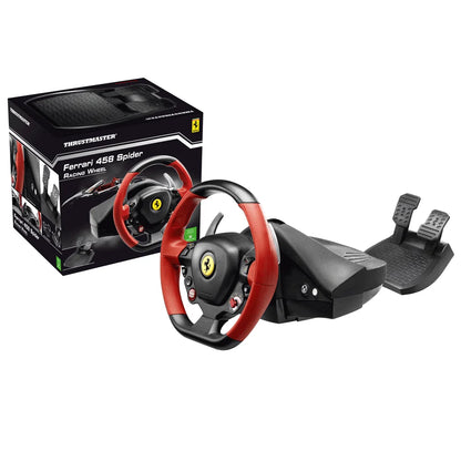 Ferrari 458 Spider Racing Wheel, Red & Black