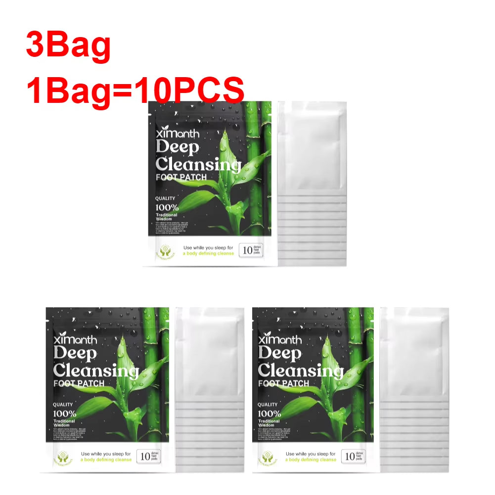 DetoxiPatch™ Natural Foot Patches – Stress Relief & Deep Sleep Herbal Detox for Relaxed Feet Care