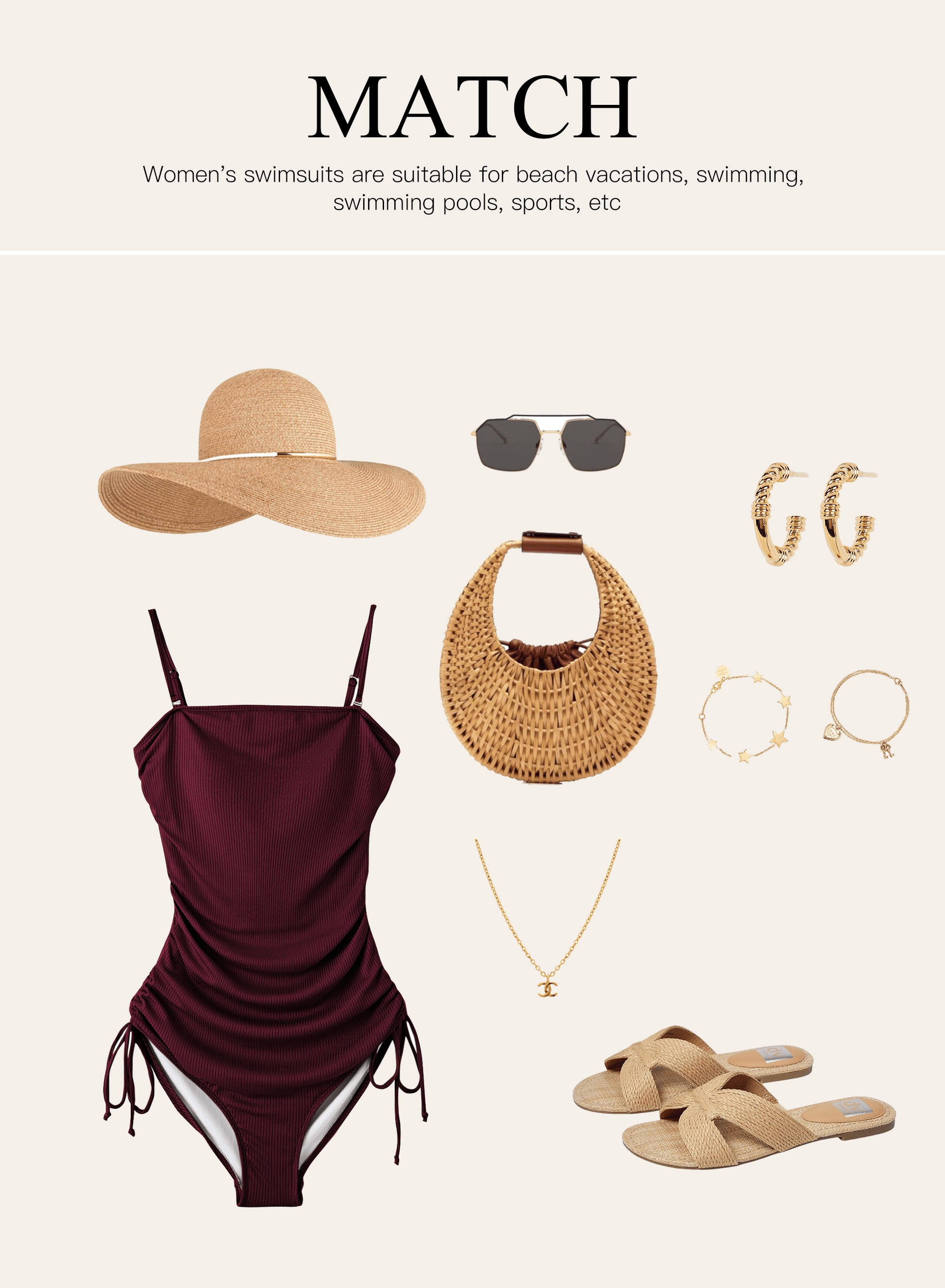 Womens Swimsuits One Piece Tummy Control Swim Suit Drawstring Bathing Suit Ribbed Tie Side Swimming Suits Ruched Square Neck Womens Swimwear Brown 2XL