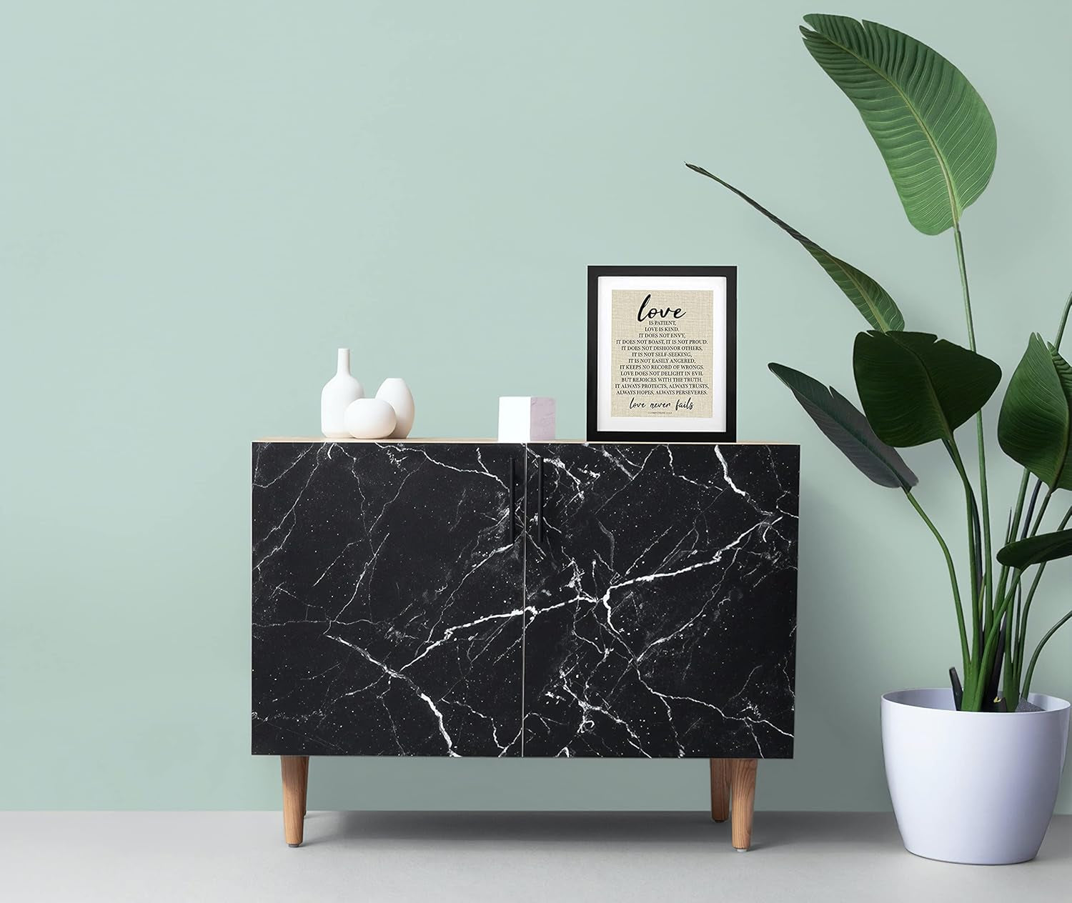 - 1 Corinthians 13, Love Is Patient Love Is Kind Christian Canvas Wall Art Farmhouse Wall Sign