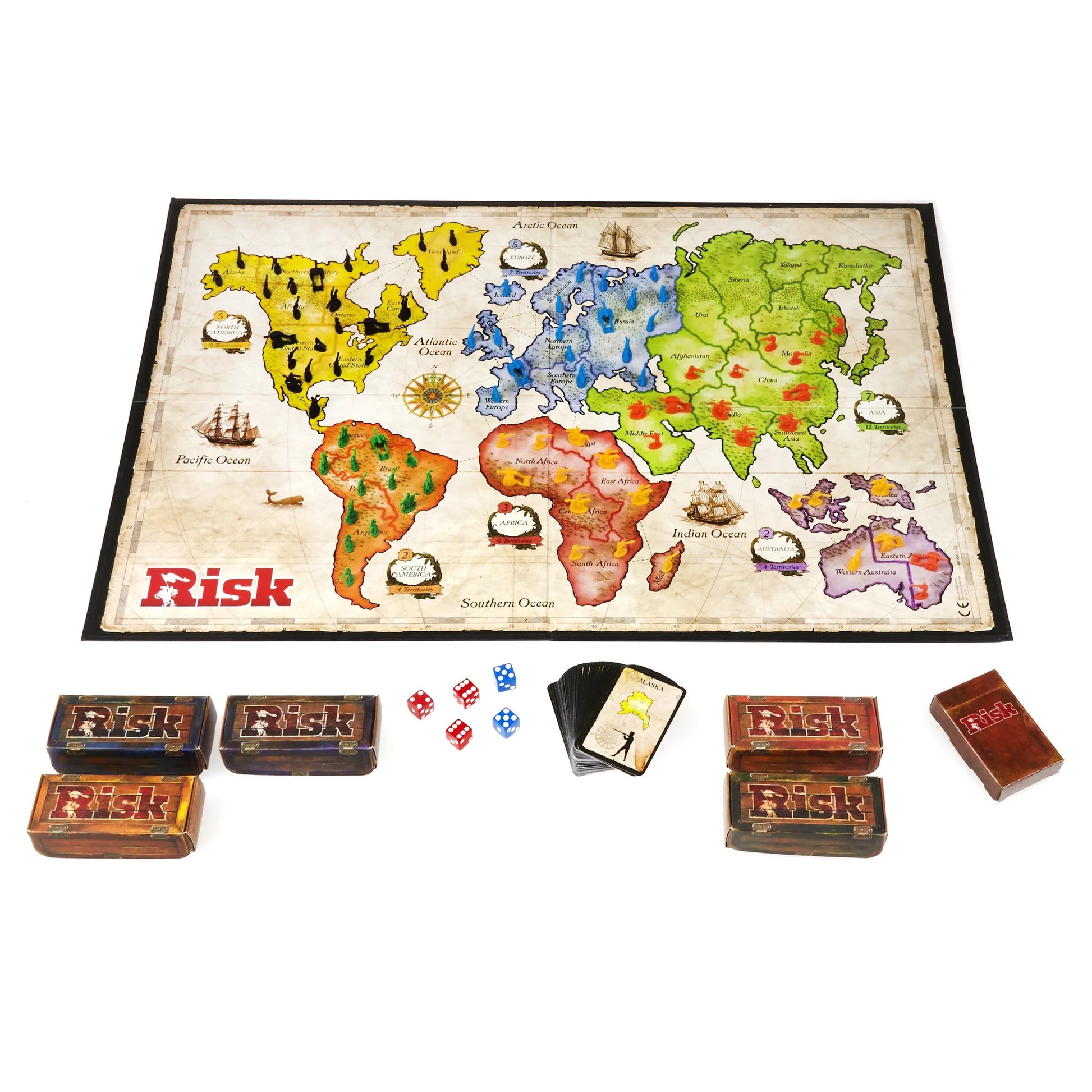 Risk Board Game, Strategy Games, War Board Games for Adults and Family, 2-5 Players, Ages 10+